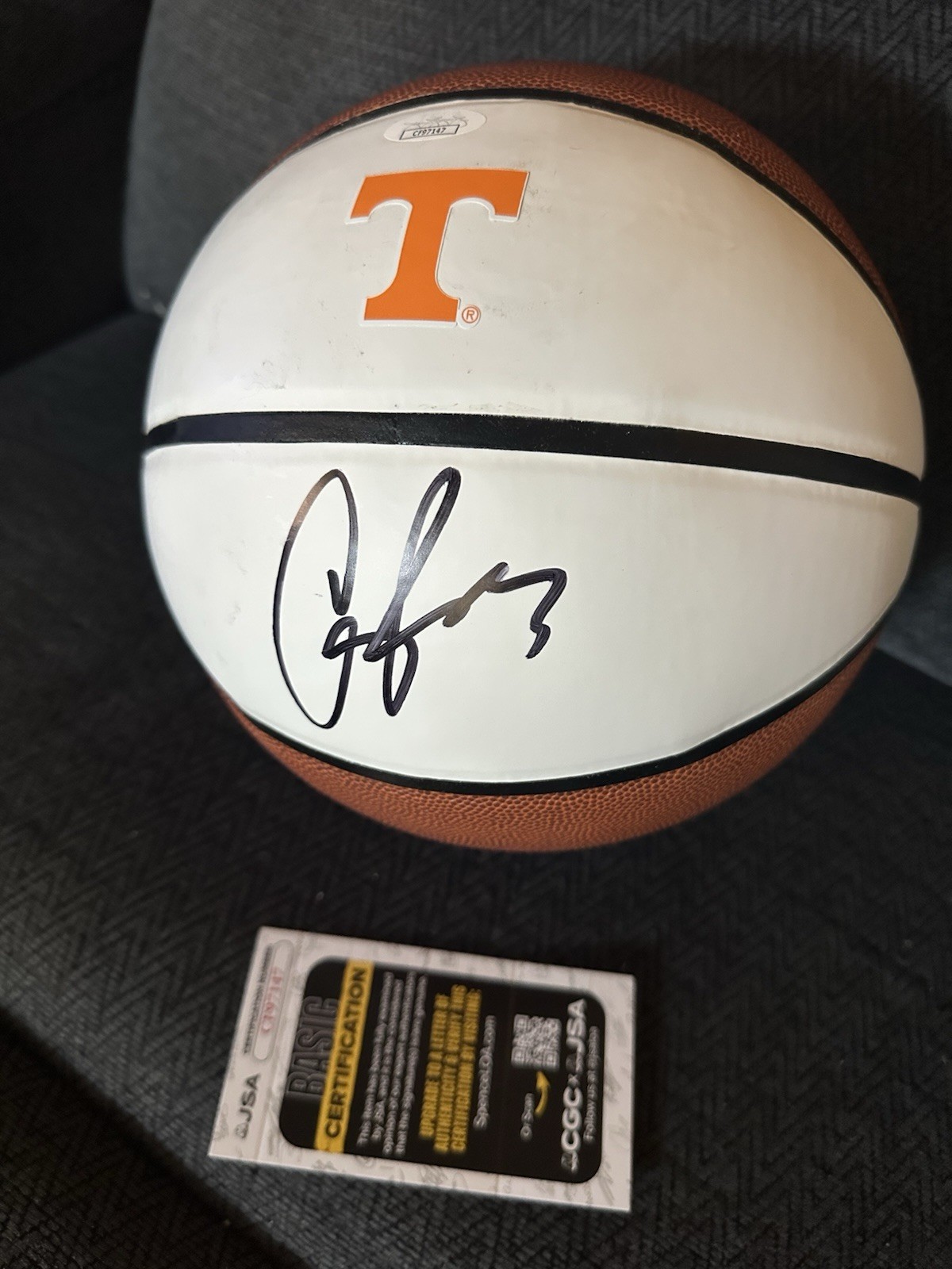 Candace Parker Signed Tennessee Volunteers Basketball JSA COA Authentication 