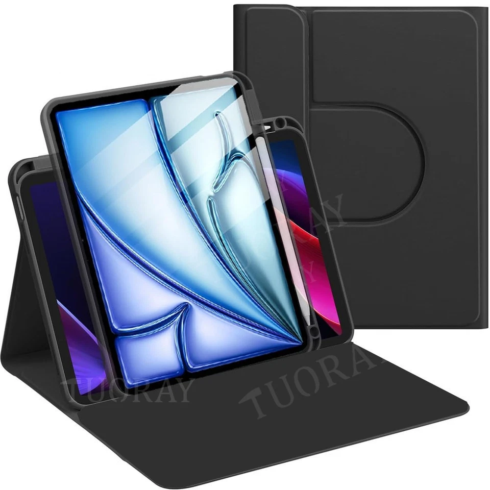 Leather Stand Case Cover For Apple iPad Pro Air 11" 2024 7/8/9/10th Generation - Image 2 of 4