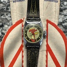 Vintage 1952 Tom Corbett Space Cadet Wrist Watch Ingraham Original Card Display