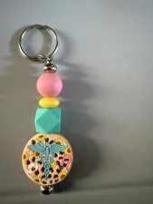 24 Handmade Handcrafted Beaded Keychain