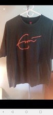 ERIC CLAPTON  2010 USA TOUR VINTAGE BLACK T-SHIRT "SIGNATURE"