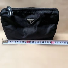 PRADA Black Nylon Pouch From Japan Prada