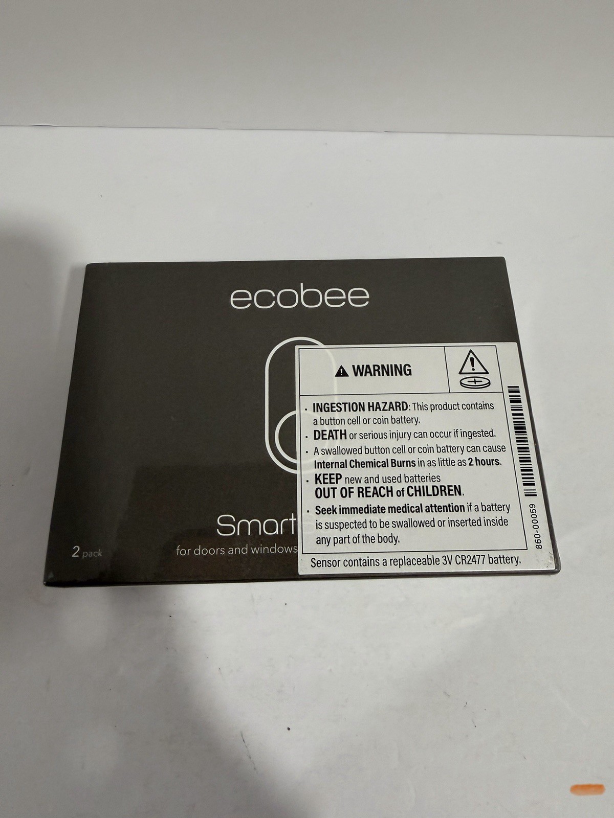 ecobee Smart Entry & Motion Sensor for Doors & Windows, DIY Alarm System, 2 Pack