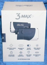 New Blue Tees 3 Max + Magnetic Laser Golf Rangefinder Black RF-G-S3MPL-NW