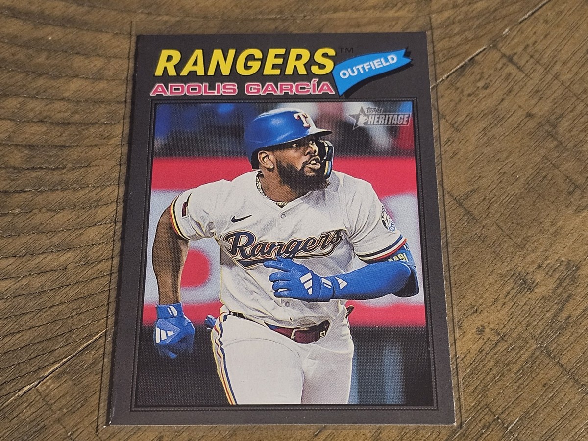 2026 Topps Heritage #384 Adolis Garcia Dark Gray Border Nmmt | eBay