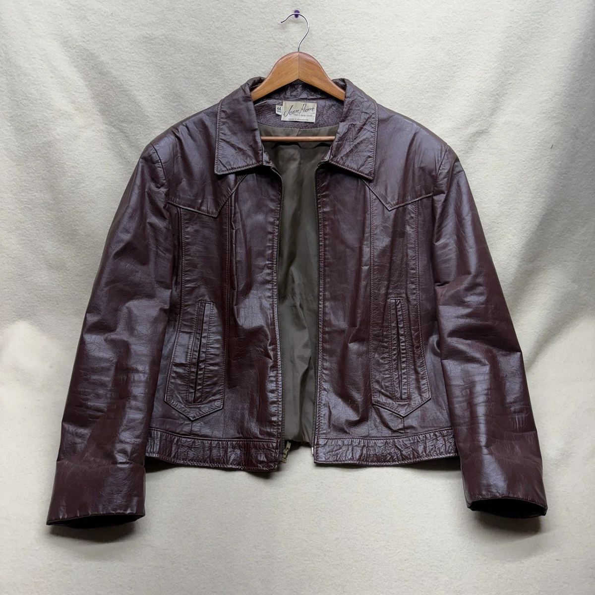 Red Leather 1970s Vintage Outerwear Coats & Jackets for Men for
