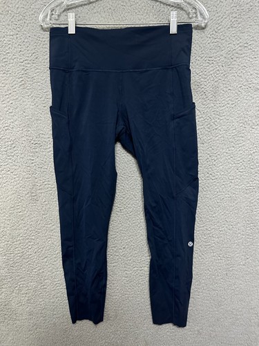 Lululemon Women Leggings Size 10 Blue Fast Free HR Tight Nulux LW5BXQS