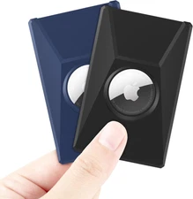 For Apple Airtag Wallet Holder 2 Pack,Ultra Thin Card Case for Apple Airtag, Air