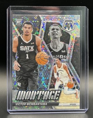 2023-24 Panini Mosaic Victor Wembanyama Fast Break Montage Rookie RC