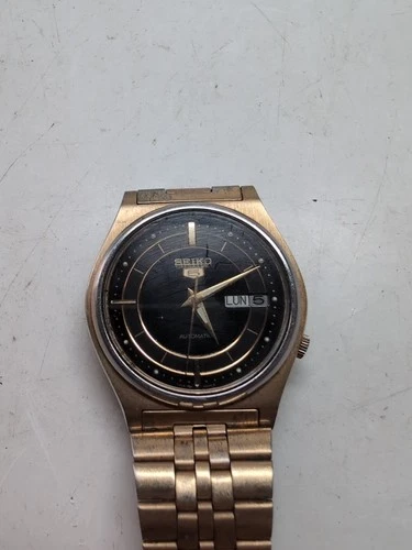 Vintage Seiko 5 Automatic 7009-3170, A2.  Men's Watch. Day/Date. Two Tone Dial.