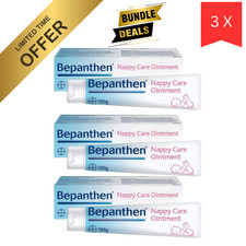 3 X 100g Bepanthen Ointment Dual Action For Nappy Rash and Skin Recovery