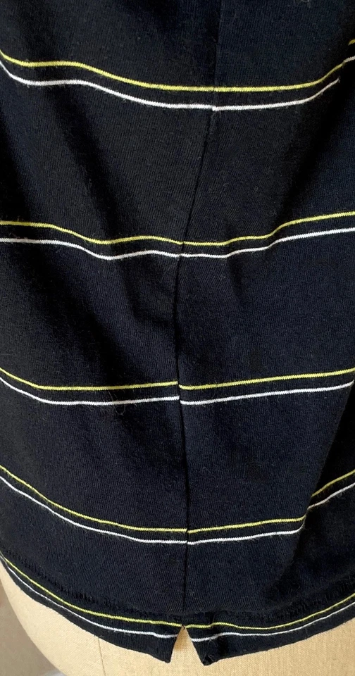 VOLCOM WOMENS Choice Is Yours Crew Long Sleeve Striped Boy Tee S 4 6 Black $38 - Image 3 of 4