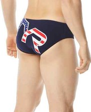 TYR NWT MENS BIG LOGO RACER SWIMSUIT SIZE 34