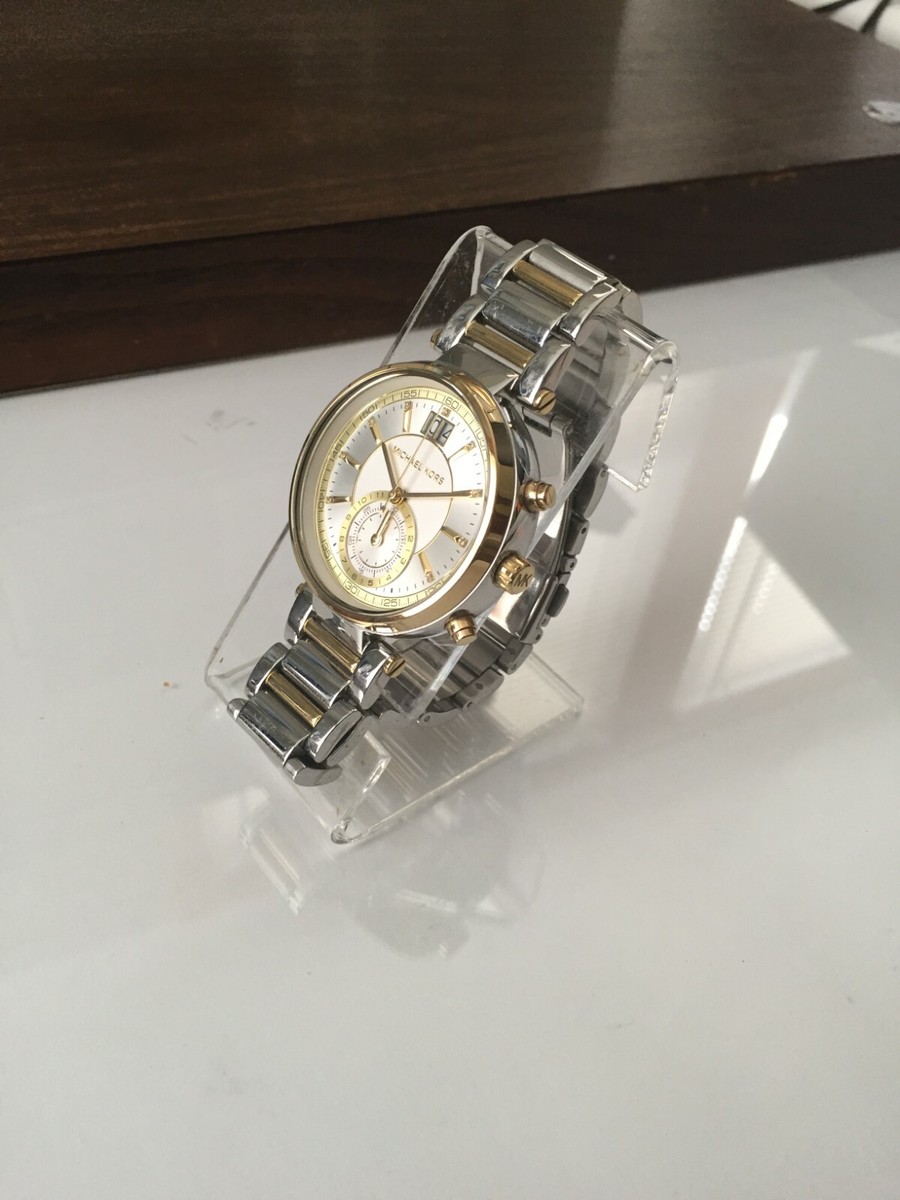 定番人気 ★ Michael Kors ★ SAWYER レディース腕時計 MK6225 MICHAEL KORS MK6225 WOMEN'S SAWYER SILVER-TONE DIAL DATE TWO
