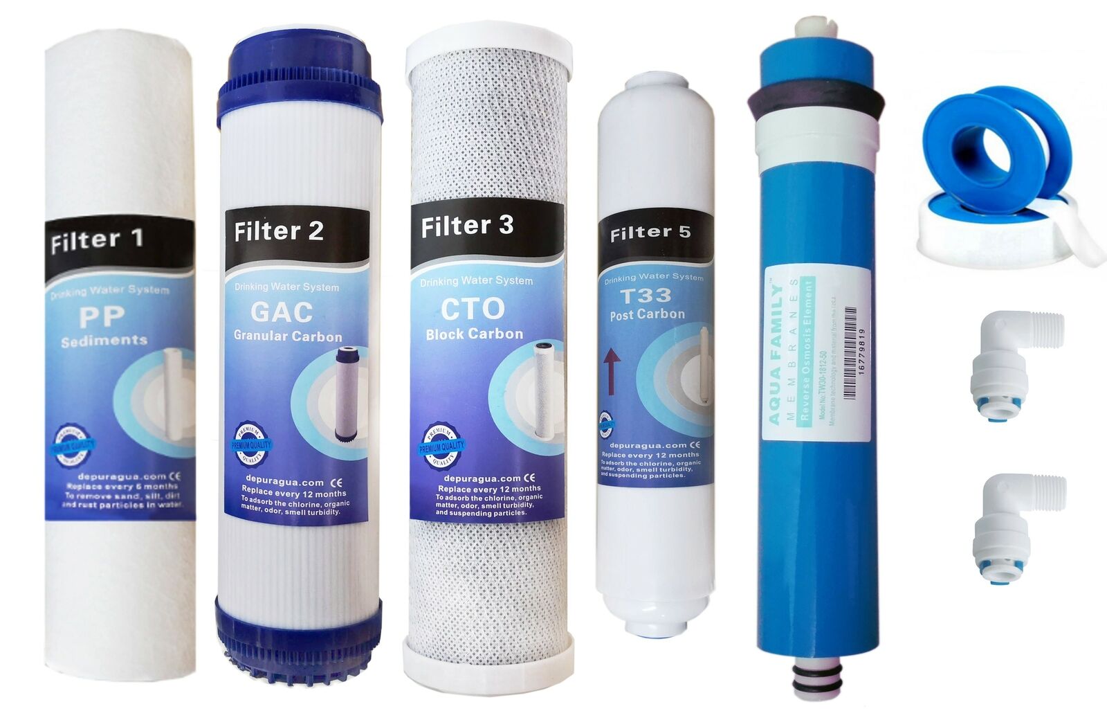 OFERTA membrana + 4 filtros osmosis inversa compatible STORM y proline