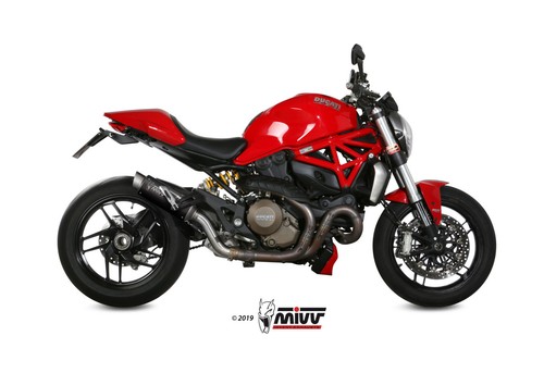 TUBO ESCAPE PARA DUCATI MONSTER 1200 2014 > 2016 MIVV GP PRO Black INOX NO KAT