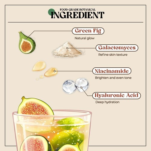 Julioly Green Fig Grundierung Filterserum L 21 % Galactomyces Niacinamid 1,69 flüssige Unzen - Bild 10 von 14