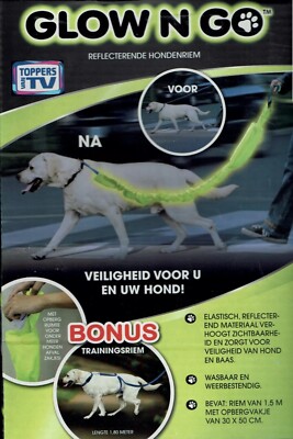 GLOW N GO  reflektierender Leinen Überzug Sicherheit für Ihren Hund - Ganz Neue