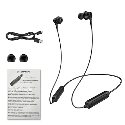 Stereo Hanging Neck Headphone Bluetooth5.0  Wireless Headset Sweatproof Earphone