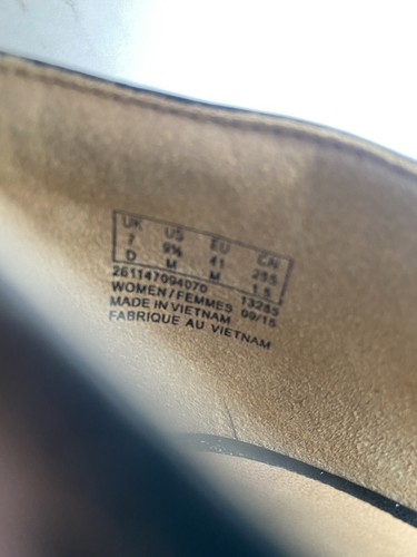 Clark's Artisan Ciera Gull Shoes Heels W 9.5 41 Leather Y2k Gladiator GUC Strap - Picture 5 of 10