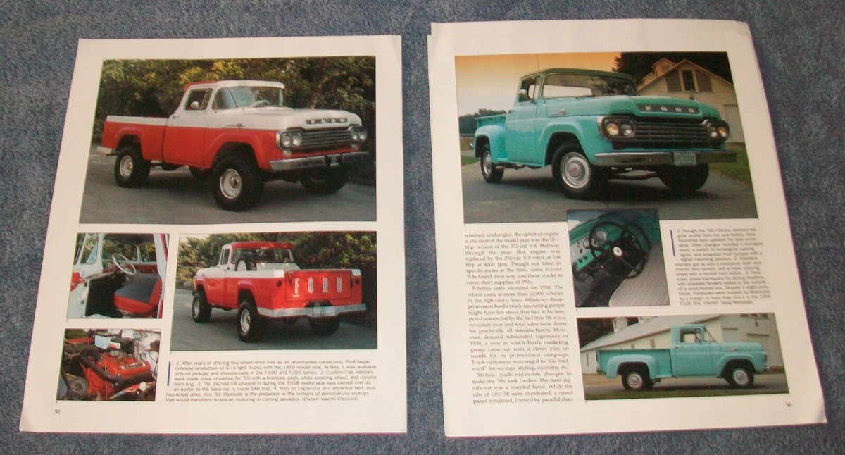 1957-60 Ford F-Series Light-Duty Trucks history Info Article