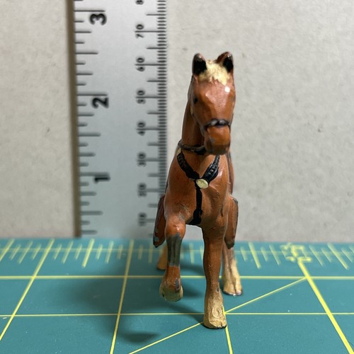 METALL * MINIATUR * VINTAGE * PFERDEFIGUREN * MIT SATTEL - Bild 2 von 4