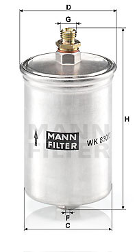 127013 GPD Kraftstofffilter für FERRARI,MERCEDES-BENZ,PUCH