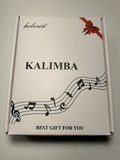 Helesin Kalimba Thumb Piano 17 Keys Portable Finger Thumb Piano Storage Bag New