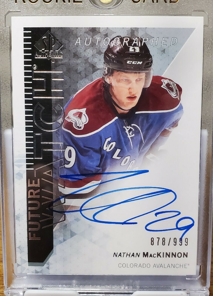 2013-14 Nathan Mackinnon RC Auto Future Watch SP Authentic Upper Deck Rookie/999