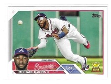 2023 Topps Series 1 Card #226 Michael Harris Jr. Gold Cup RC Braves