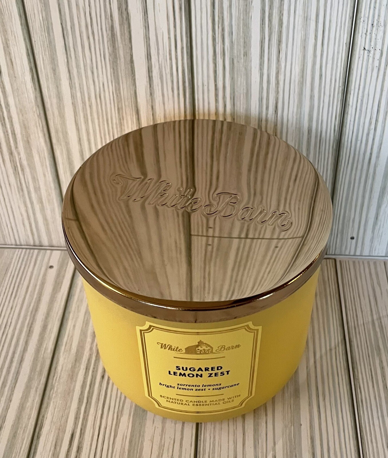 Bath & Body Works Sugared Lemon Zest Scented 3 Wick Candle eBay