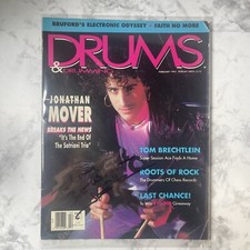 Jonathan Mover Signed Cover of Drums & Drumming Magazine February 1991