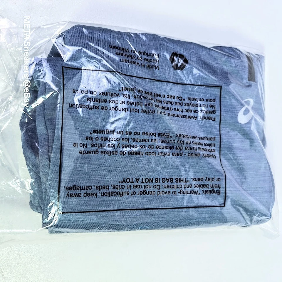 Pantalones para hombre Asics 2XL acero azul teñidos espaciales elásticos bolsillos con cremallera joggers secos nuevos Foto 3 de 4