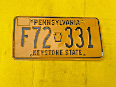 Vintage Pennsylvania Keystone State License Plate F72 331 | eBay