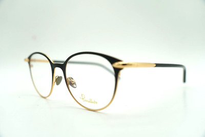 POMELLATO PM 0055O 001 BLACK GOLD DESIGNER AUTHENTIC EYEGLASSES 50-19 140
