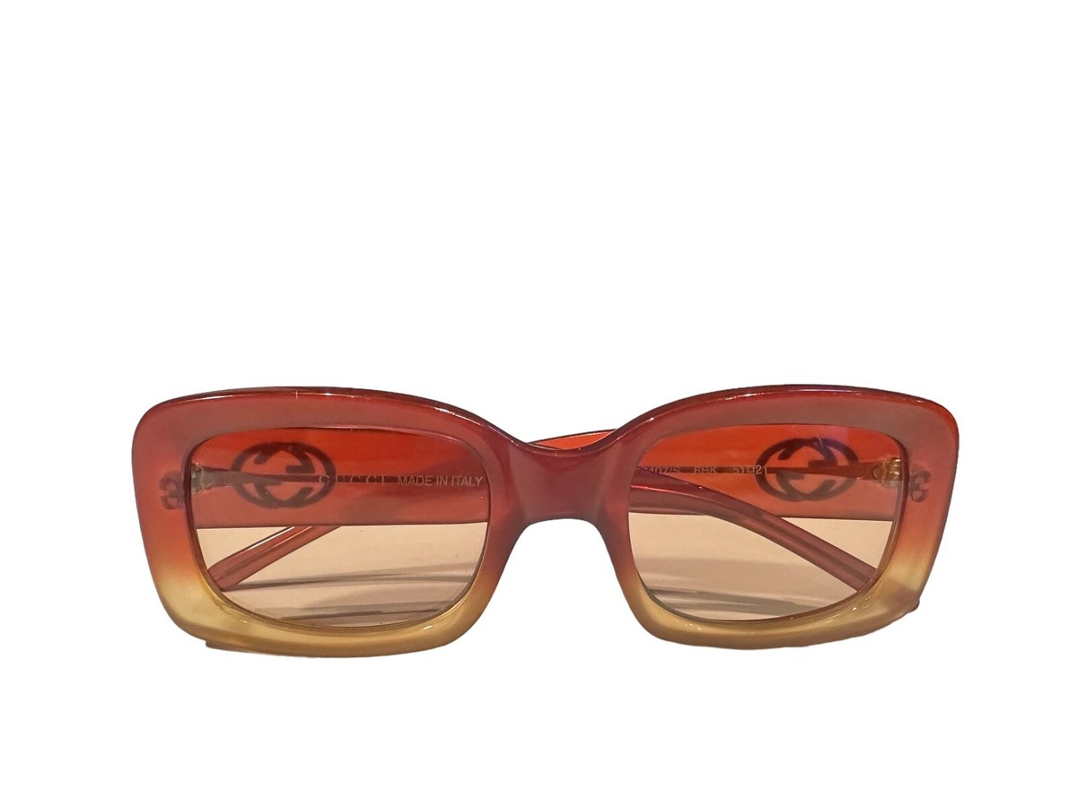 Authentic Gucci Square Frame Sunglasses GG 2407/S 6BK Two-Tone