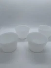 Vintage Mid Century GLASBAKE Milk Glass Ramekins Custard Dessert Cups set of 4