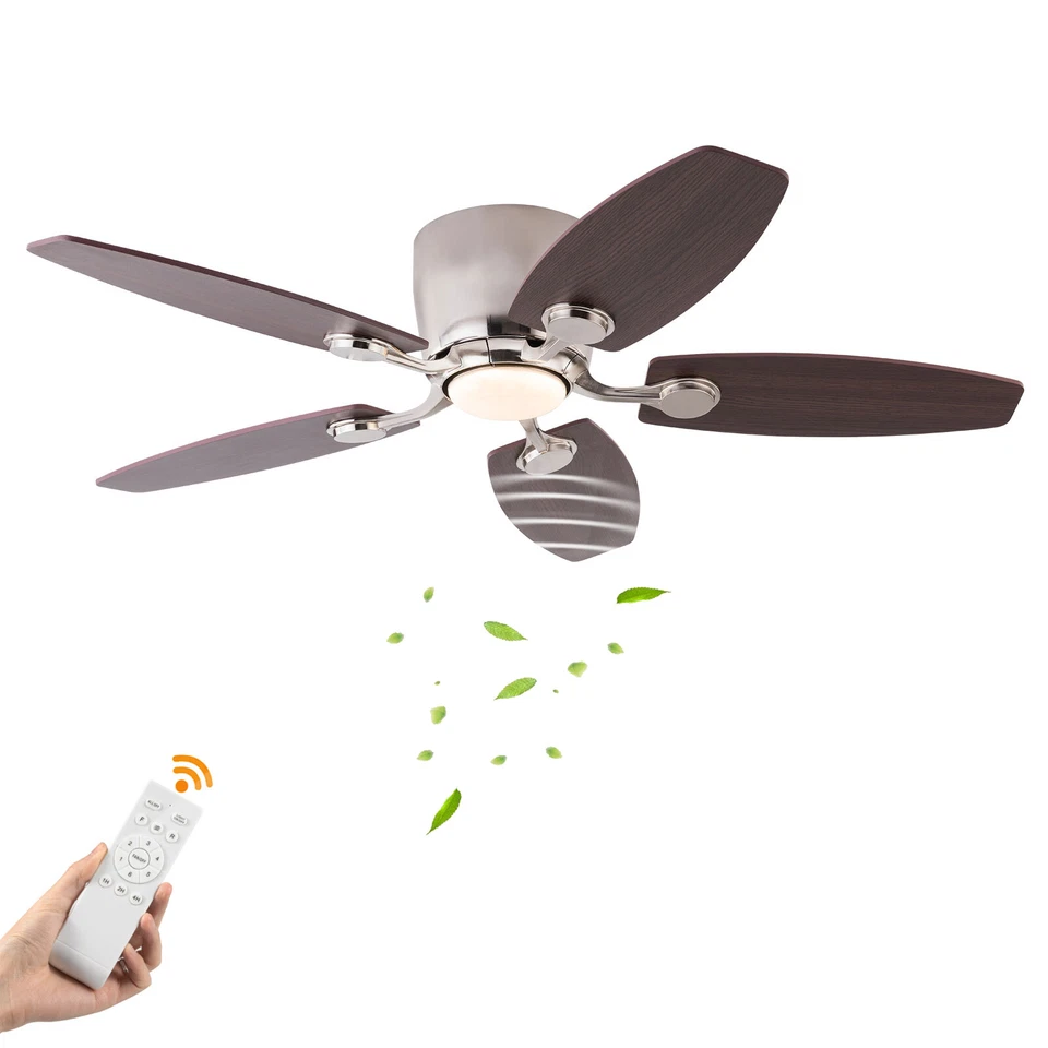 42" 5-blades Ceiling Fan with LED Light&Remote Control 3-Color Ceiling Fan Light - Image 4 of 4