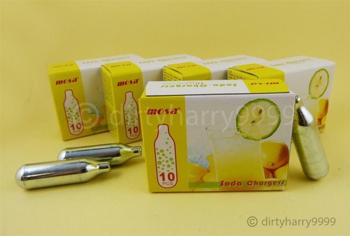 Produktbild von NEMT CO₂ Soda Capsules, 8 G, Pack Of 20, Compatible With Soda Maker