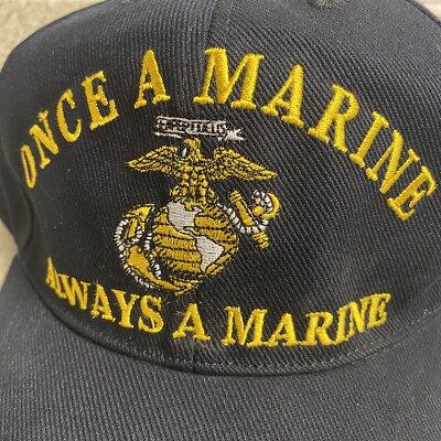 US Marine Hat Cap Semper Fi Once a Marine Always a Ma