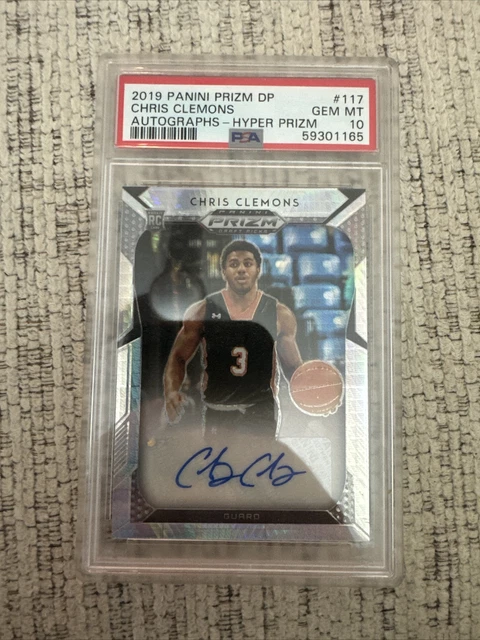 Chris Clemons Panini Prizm Hyper Prizm Auto 08/75 Autographs PSA 10