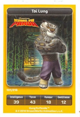 Karte Carrefour Dreamworks - Kung Fu Panda - Tai Lung Nr. 101