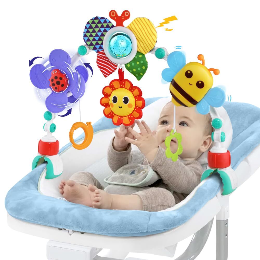 Musical Baby Stroller Arch Toys, Travel Car Seat Toys Baby Play
