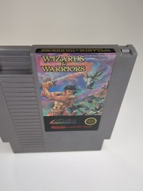 Nintendo NES WIZARDS & WARRIORS cartuccia gioco manuale manicotto antipolvere testato