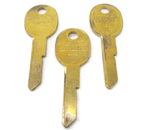 3-pcs B45H Brass Key Blanks Cole National Key - Picture 2 of 2
