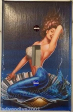 'New!' LARGER SIZE! Blue Mermaid - Light Switch Cover-Handmade