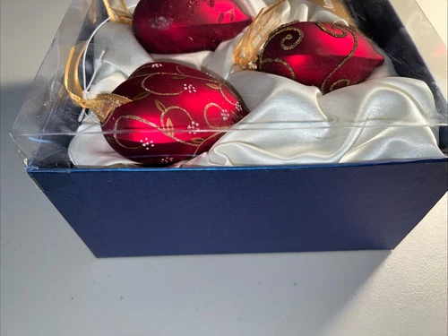 Nelson Heart Glass Christmas Ornaments - Thumbnail 2