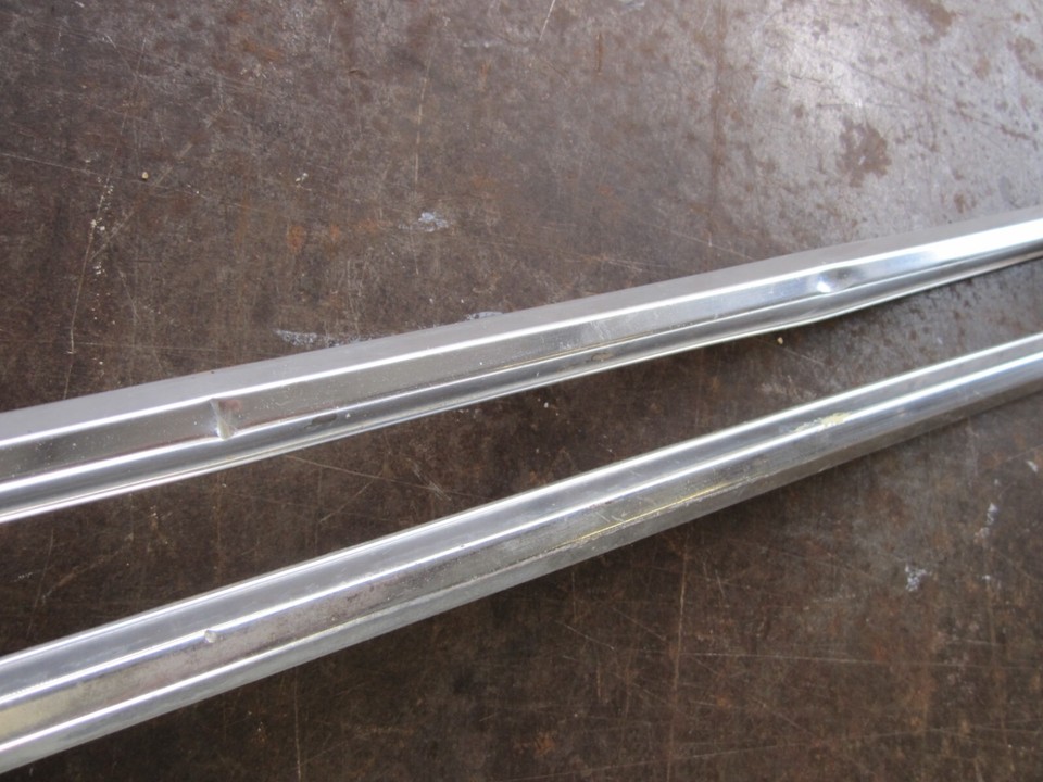 67 68 69 DART HOOD FRONT EDGE TRIM MOLDING COMPLETE OEM SET W/ MIDDLE ...