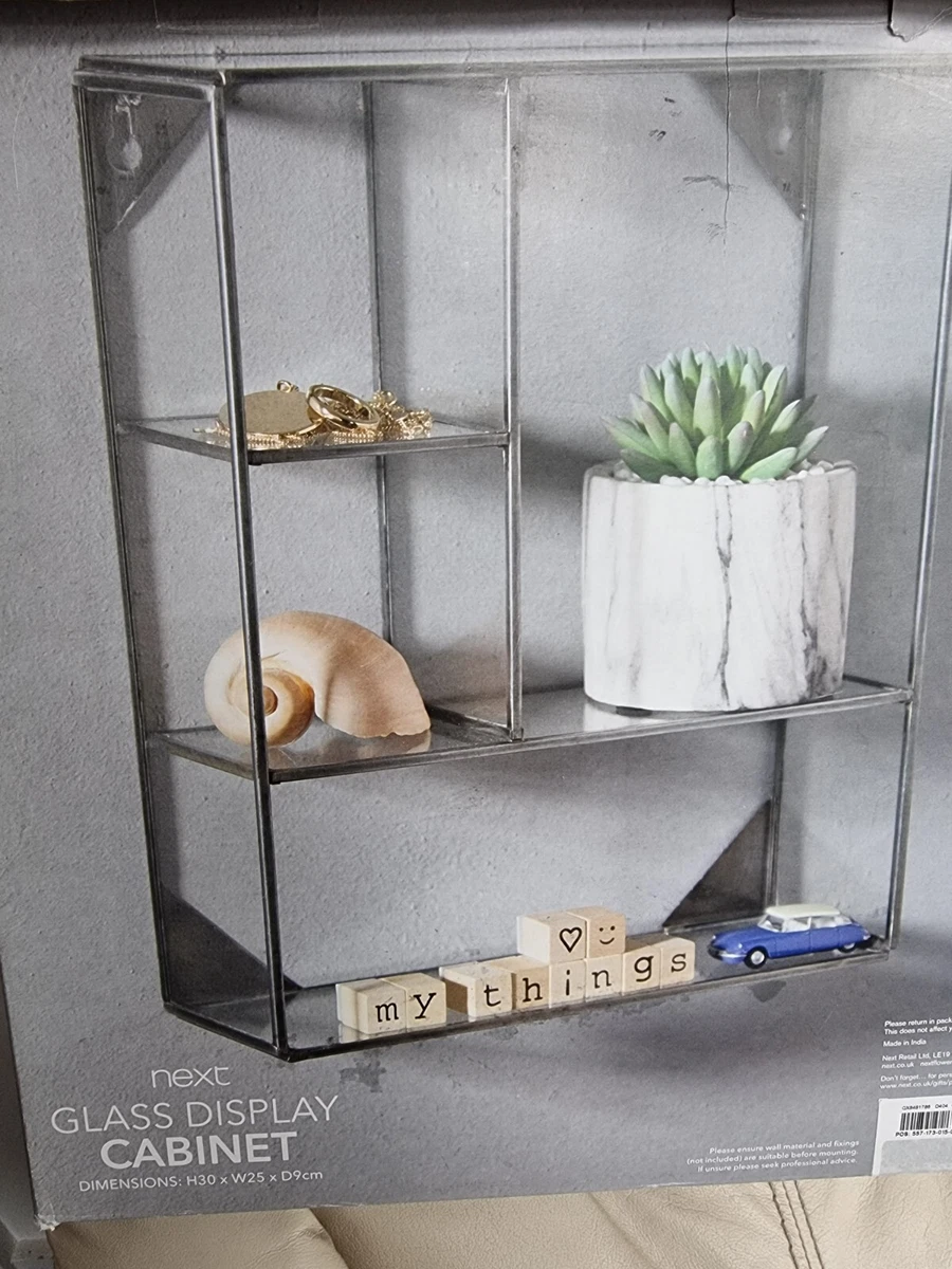New Next Glass Display Cabinet