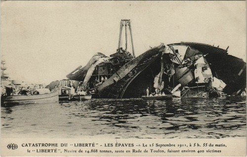 CPA Catastrophe du Liberte - Les Epaves - 1911 (1111597) - Photo 1/2